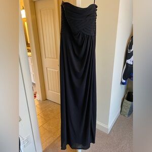 Ralph Lauren Purple Collection Strapless Black Dress